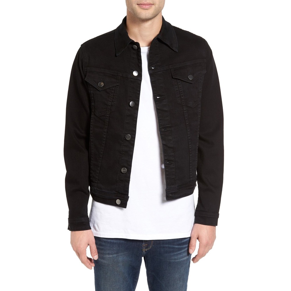 FRAME Denim L'Homme Jacket Coal Stretch Cotton Contemporary Mens Large